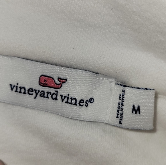 Vineyard Vines Eyelet Shep Shirt 1/4 Zip White Size Medium New Without Tags $125 - Picture 8 of 8